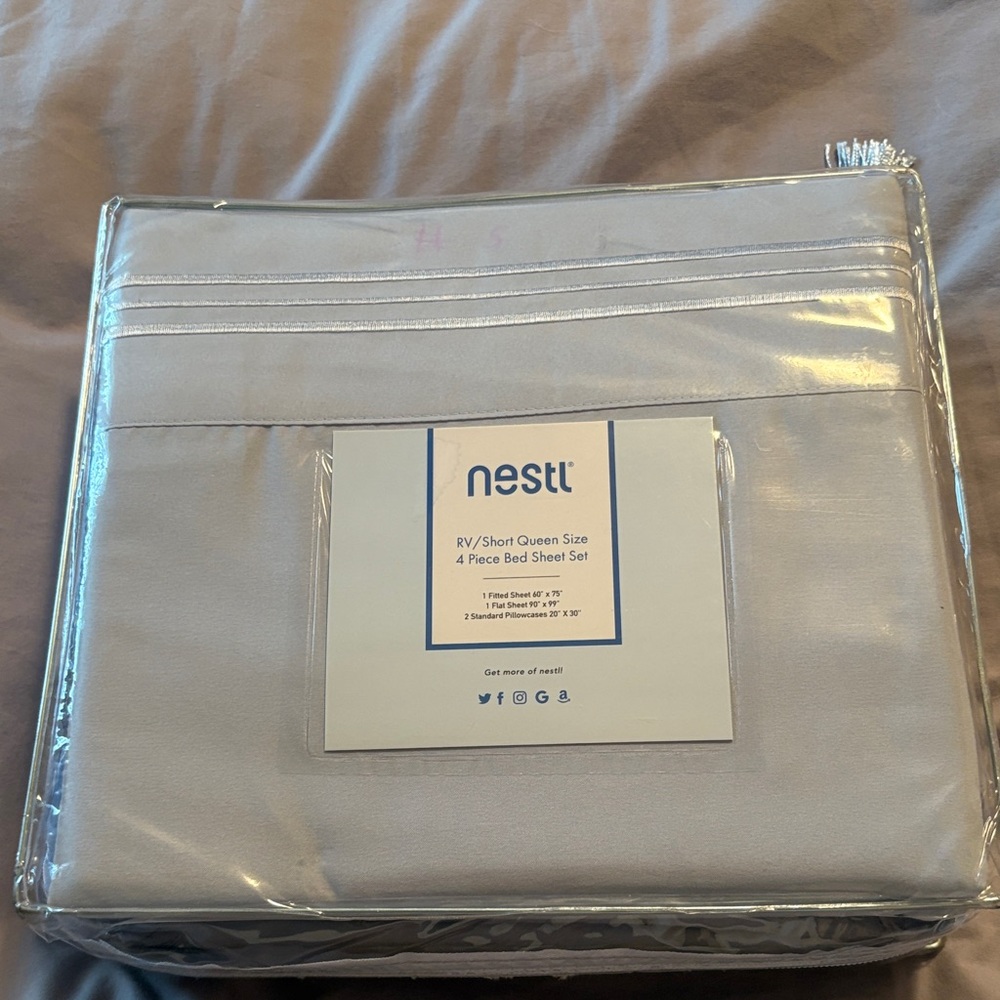NEST Fragrances Home Bedding Sheets - Gray